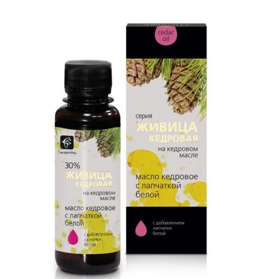 Живица кедровая на кедровом масле с лапчаткой белой.