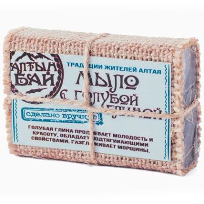 Мыло ручной работы «С ГОЛУБОЙ ГЛИНОЙ»