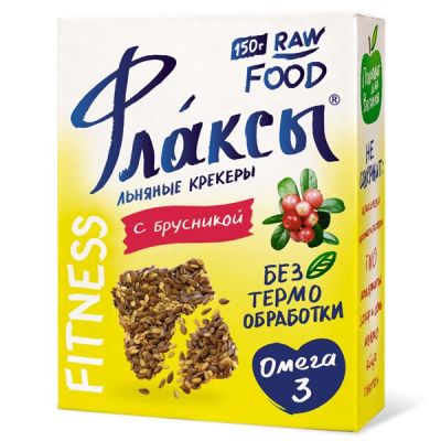 Флаксы с брусникой Компас здоровья, 150 г