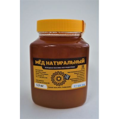 Мёд натуральный ТАЁЖНОЕ РАЗНОТРАВЬЕ, 1,5 кг