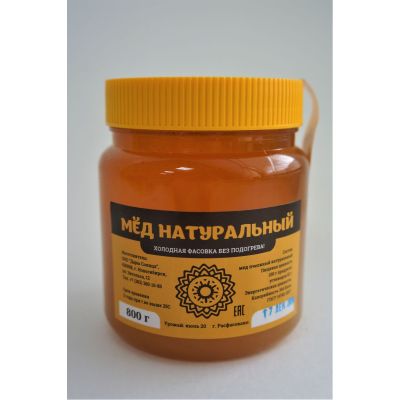 Натуральный мед ДОННИКОВЫЙ, 0,8 кг