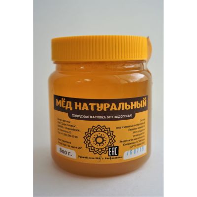 Мёд натуральный АКАЦИЯ С ДОННИКОМ, 0,8 кг