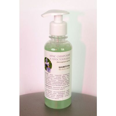 Шампунь Ирис сибирский и простокваша для жирных волос  250 мл