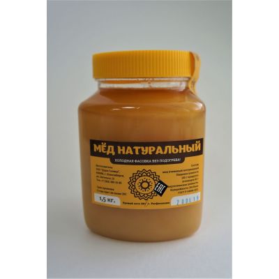 Мёд натуральный СИБИРСКОЕ РАЗНОТРАВЬЕ, 1,5 кг