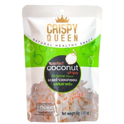 Чипсы кокосовые запеченые CRISPY QUEEN, 40 г