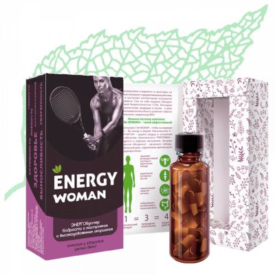 Витамины ENERGYwoman с икариином для женщин Сиб-крук, 32 кап. по 0,25 г
