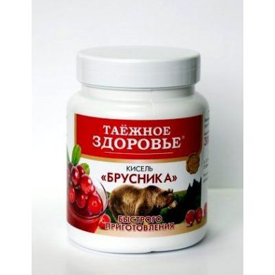КИСЕЛЬ Брусника ТАЁЖНОЕ ЗДОРОВЬЕ банка Вистерра 300гр