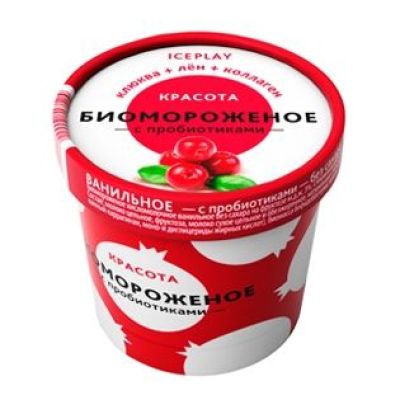 Био-Мороженое Актив+Клюква+Лен+Коллаген