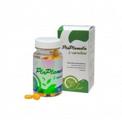 PLAPLAMELA Л-КАРНИТИН витамины 120табл*600мг